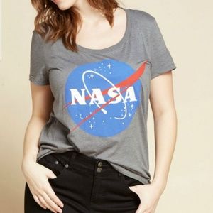 Lovesick NASA Scoop tee Plus 2 18 20 Grey T Shirt